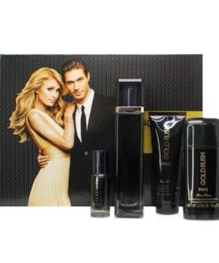 ESTUCHE PARIS HILTON GOLD RUSH HOMBRE (4 PIEZAS)