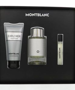 ESTUCHE MONT BLANC EXPLORER PLATINUM (3 PIEZAS)
