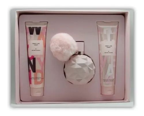 ESTUCHE ARIANA GRANDE SWEET LIKE CANDY (3 PIEZAS)