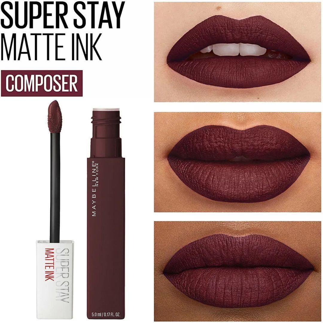 MAQUILLAJE MAYBELLINE (LABIAL LIQUIDO SUPER STAY MATTE INK) (112 COMPOSER) - Imagen 2